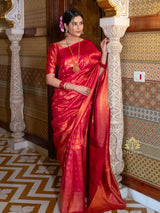 Red Special Kanjeevaram Silk Saree