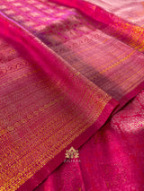 Queen Pink Kanjeevaram Silk Saree