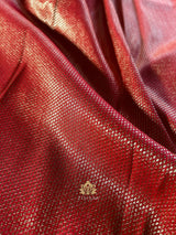 Scarlet Red Kanchipuram Silk Saree