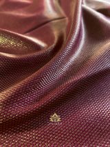 Sangria Maroon  Kanchipuram Silk Saree