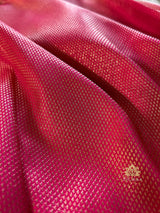 Carrot Pink  Kanchipuram Silk Saree