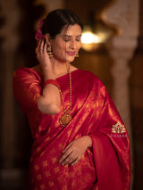 Red Special Kanjeevaram Silk Saree
