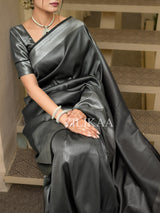 Midnight Black Kanjeevaram SIlk Saree