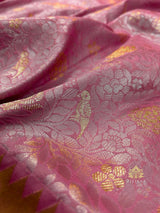 Hot Pink Meenakari Banarasi Katan Silk Saree