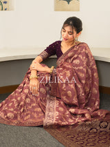 Orchid Pink Munga Silk Saree