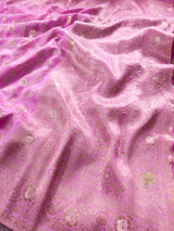 Baby Pink Banarasi Uppada Silk Saree
