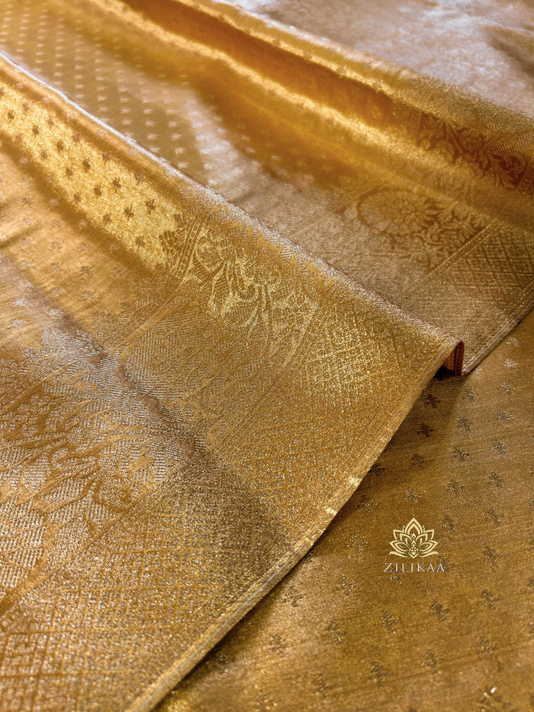 Golden Special Kanchipuram Tissue Silk Saree