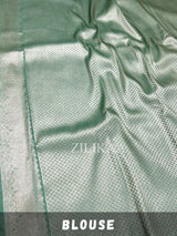 Pistachio Green Kanchipuram Silk Saree
