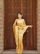 Golden Special Kanchipuram Tissue SIlk Saree