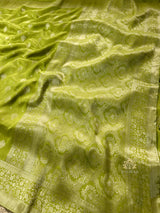 Baby Mehendi Banarasi Uppada Silk Saree