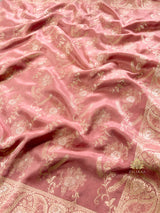Orchid Pink Banarasi Uppada Silk Saree