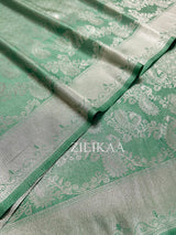 Pistachio Green Kanchipuram Silk Saree