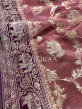 Orchid Pink Munga Silk Saree