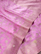 Baby Pink Banarasi Uppada Silk Saree