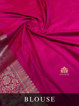 Daffodil Yellow Banarasi Katan Silk Saree