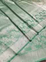 Pistachio Green Kanchipuram Silk Saree