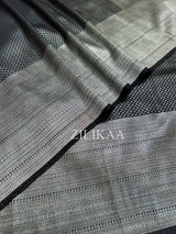 Midnight Black Kanjeevaram SIlk Saree