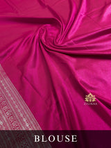Eggplant Purple Banarasi Katan Silk Saree