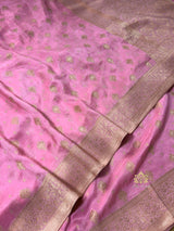Baby Pink Banarasi Uppada Silk Saree