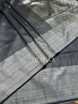 Midnight Black Kanjeevaram SIlk Saree