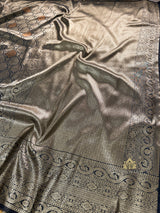 Midnight Black Kanchipuram Silk Saree