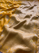 Mustard Yellow Banarasi Uppada Silk Saree