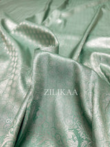 Pistachio Green Kanchipuram Silk Saree