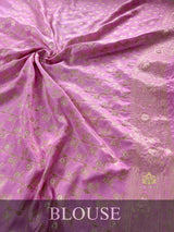 Baby Pink Banarasi Uppada Silk Saree