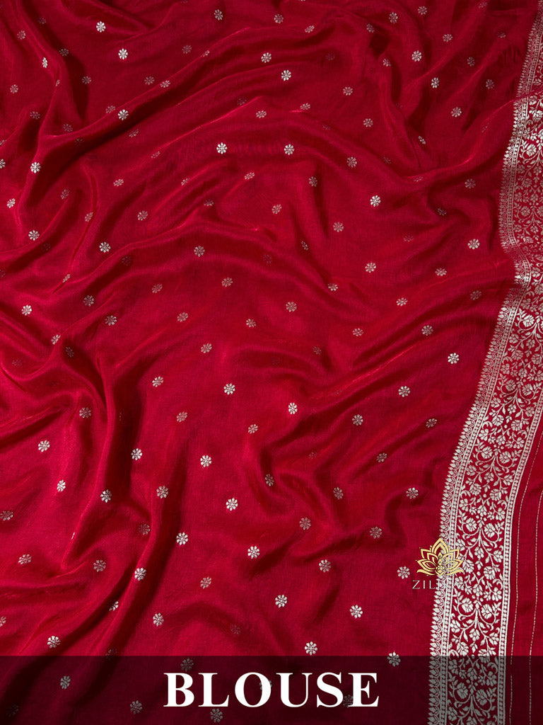 Bottle Green Banarasi Uppada Silk Saree