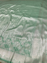 Pistachio Green Kanchipuram Silk Saree