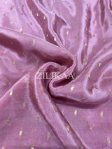Lilac Purple Munga Silk Saree
