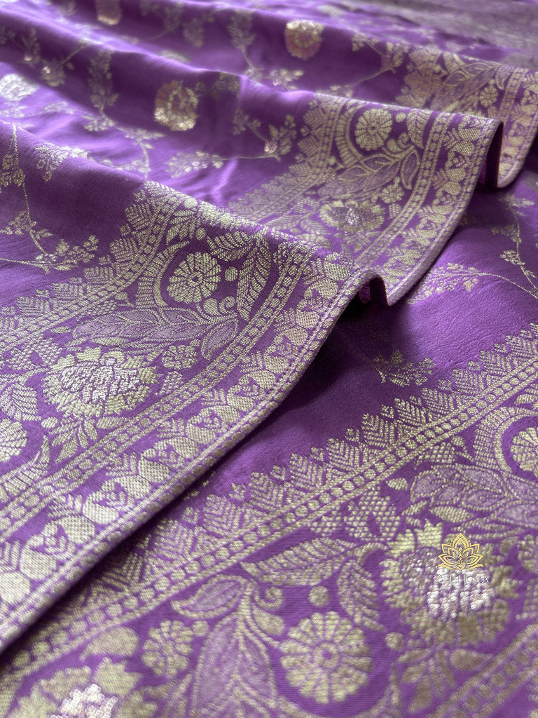 Royal Lavender Banarasi Uppada Silk Saree