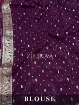 Queen Pink Munga Silk Saree