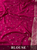 Baby Pink Banarasi Uppada Silk Saree