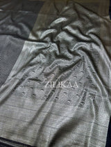 Midnight Black Kanjeevaram SIlk Saree