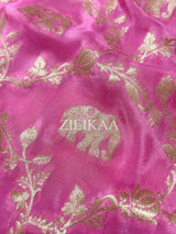 Pastel Pink Munga Silk Saree