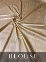 Ivory White Kanchipuram Silk Saree