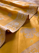Mustard Yellow Banarasi Uppada Silk Saree