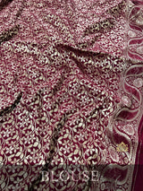 Pearl White Banarasi Uppada Silk Saree