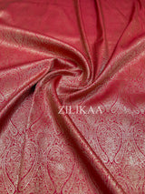 Maroon Red Kanjeevaram Silk Saree