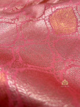 Peach Pink Kanchipuram Silk Saree
