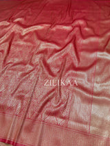 Maroon Red Kanjeevaram Silk Saree
