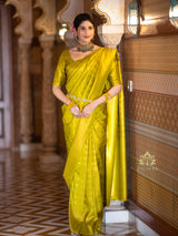 Baby Mehandi Kanjeevaram Silk Saree