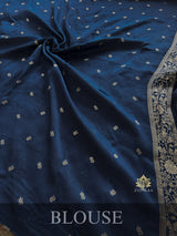 Firozi Blue Banarasi Uppada Silk Saree