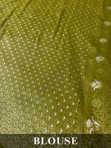 Hand-Dyed Double Shade Banarasi Uppada Silk saree
