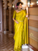 Baby Mehandi Kanjeevaram Silk Saree