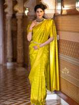 Baby Mehandi Kanjeevaram Silk Saree