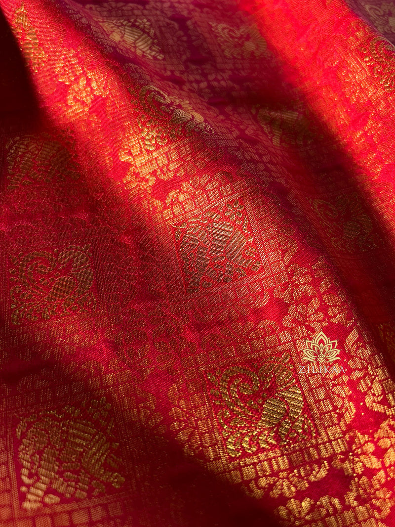 Red Special Kanjeevaram Silk Saree