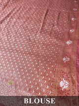 Hand-Dyed Double Shade Banarasi Uppada Silk saree