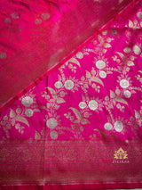 Queen Pink Banarasi Katan Silk Saree